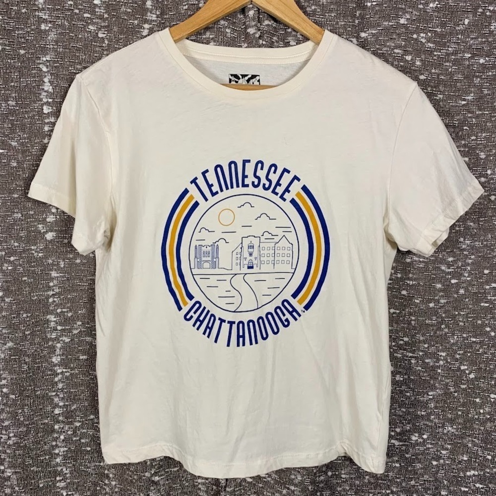Uscape Apparel UTC Chattanooga Mocs Campus Skyline Graphic Tshirt Organic Cotton